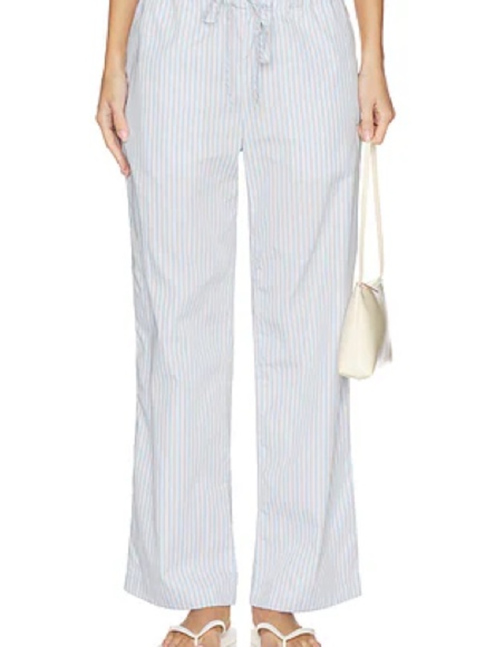 SNDYS. Light Blue Striped Men’s Drawstring Pants